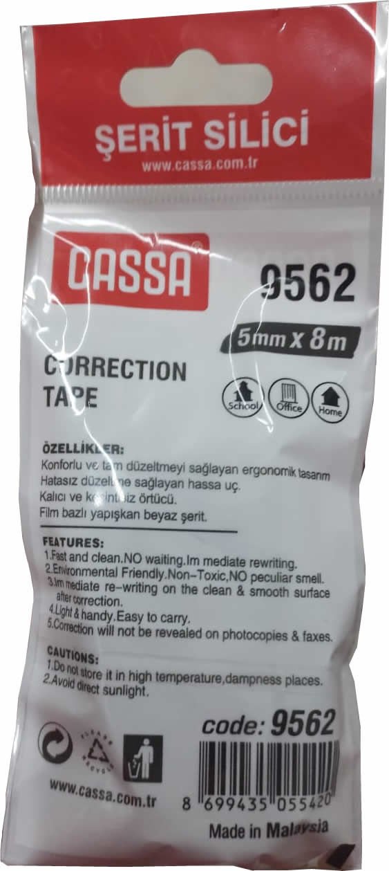 CASSA 9562 5MMX8MT ŞERİT DAKSİL