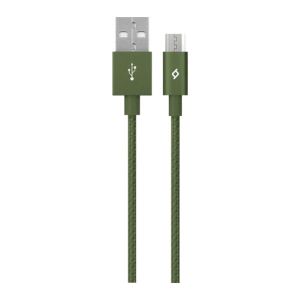 TTEC 2DK11HY ALUMİCABLE HAKİ YEŞİLİ MİCRO USB ŞARJ KABLOSU