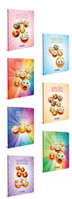 GIPTA SMİLE A5 100 YAPRAK ÇİZGİLİ TEL DİKİŞLİ DEFTER