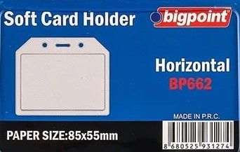 Bigpoint 662 85x54 mm 10 lu Yatay Şeffaf Kart Kabı