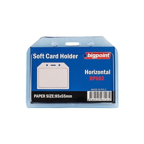 Bigpoint 662 85x54 mm 10 lu Yatay Şeffaf Kart Kabı