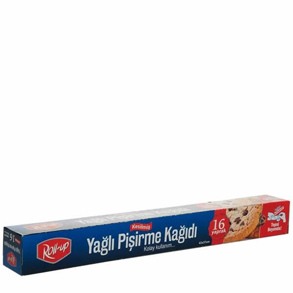 Roll-up 42x37 cm 16 Yaprak Kesilmiş Yağlı Pişirme Kağıdı