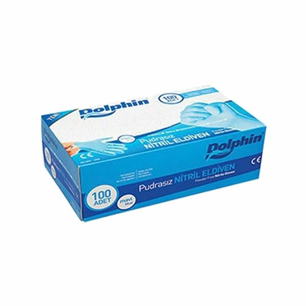 DOLPHİN NİTRİL L PUDRASIZ 100 LÜ MUAYENE ELDİVENİ