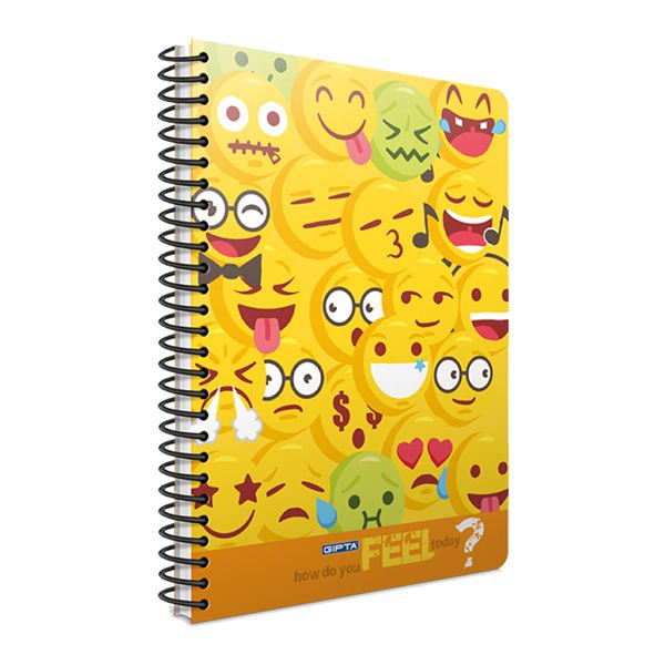 Gıpta Feel A4 80 Yaprak Kareli Spiralli Pp Kapaklı Defter