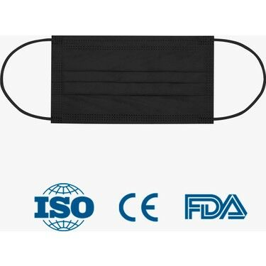 CENERMED 50 Lİ EXTRA GUARD 4 SİYAH CERRAHİ MASKE