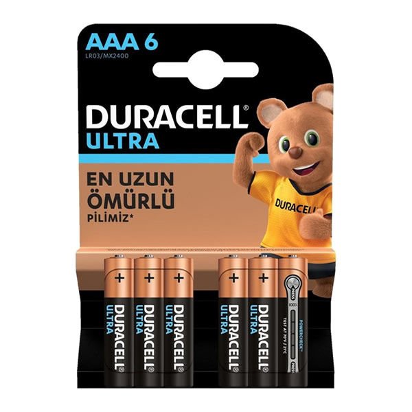 Duracell AAA 6 lı Ultra İnce Kalem Pil