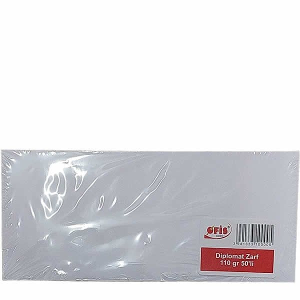 Ofis 10,5x24 110 gr 50 li Diplomat Zarfı