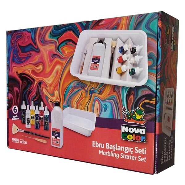 Nova Color NC-239 Ebru Boyası Başlangıç Seti
