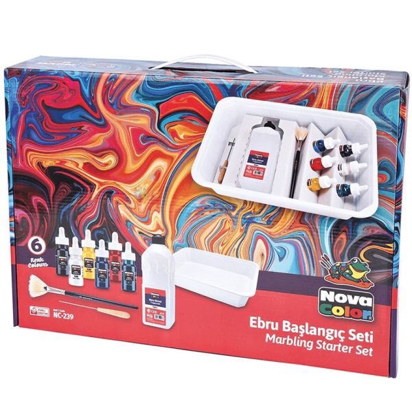 Nova Color NC-239 Ebru Boyası Başlangıç Seti