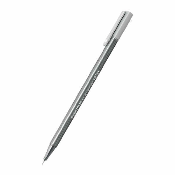 Staedtler 334-82 0,3 mm Triplus Gri Üçgen Fineliner Kalem
