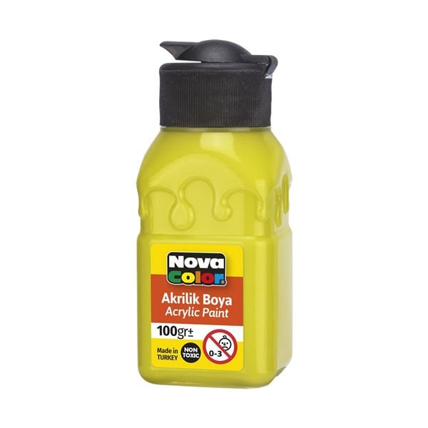 Nova Color NC-2032 100 gr Limon Sarısı Akrilik Boya
