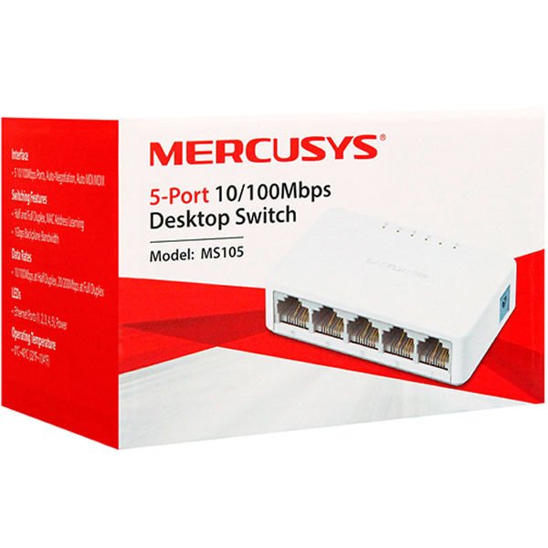 Tp-Link Ms105 5 Port Mercusys Switch