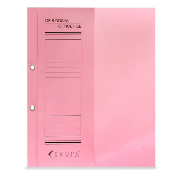 Zarfsan 24x32 1.Kalite Yarım Kapak Pembe Dosya
