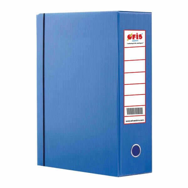 Ofis 9x29x40 Lastikli Mavi Arşiv Kutusu