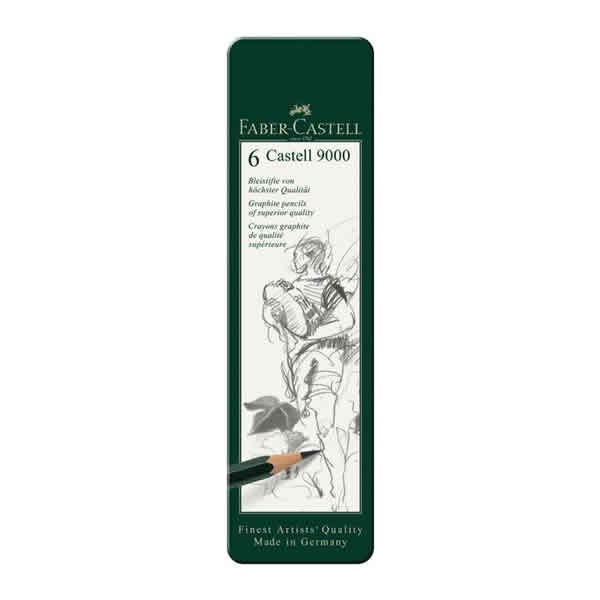 Faber-Castell 9000 6 lı Kurşun Kalem Seti