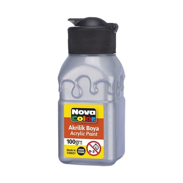 Nova Color NC-2036 100 gr Gümüş Akrilik Boya