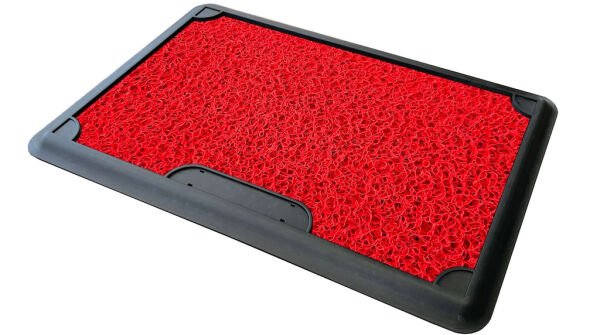 Ofis 45x70 Kırmızı Havuzlu Tekli Paspas