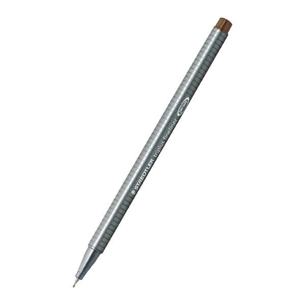 Staedtler 334-77 0,3 mm Triplus Kahverengi Üçgen Fineliner Kalem