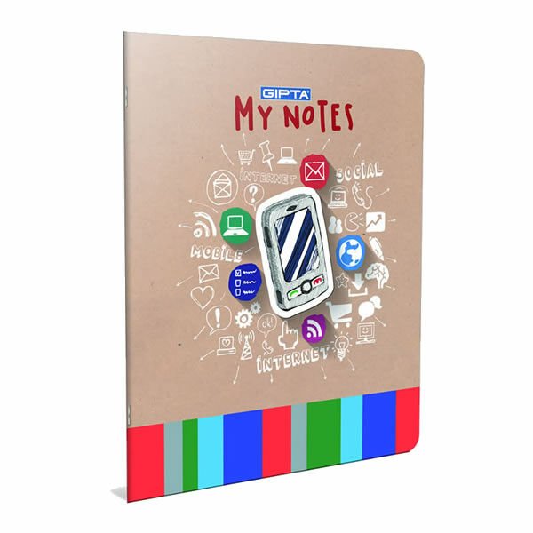 Gıpta X Notes A4 60 Yaprak Kareli Tel Dikişli Plastik Kapaklı Defter