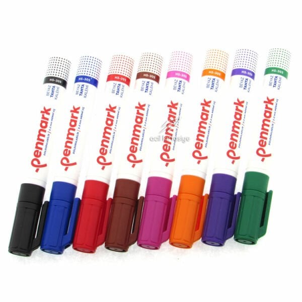 Penmark HS406-03 Kesik Uçlu Kırmızı Markör Kalem
