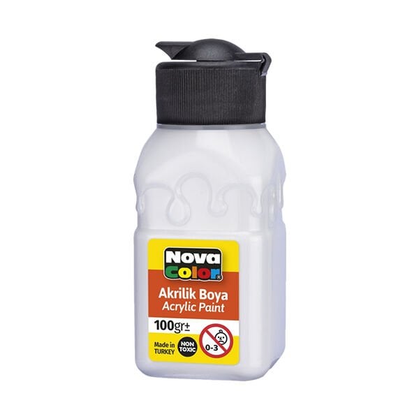 Nova Color NC-2033 100 gr Titanyum Beyaz Akrilik Boya