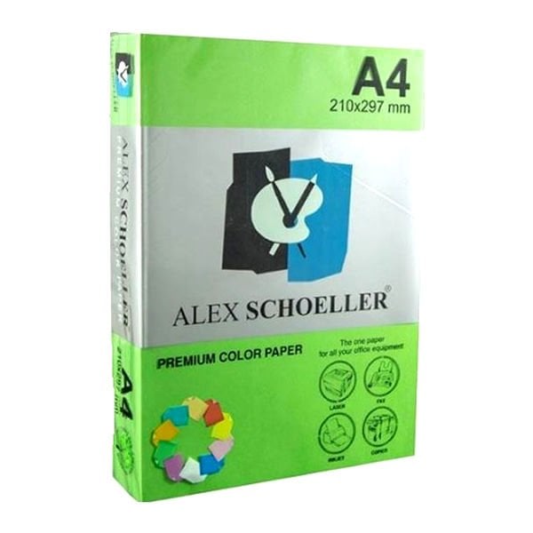 Alex Schoeller ALX-630 A4 Koyu Yeşil 500 lü Fotokopi Kağıdı