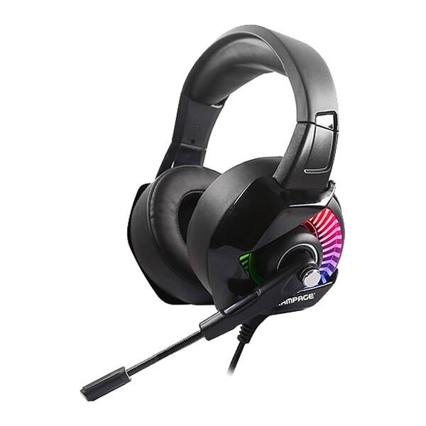 Rampage RM-K66 Siyah USB 7,1 RGB Ledli Mikrofonlu Oyuncu Kulaklık