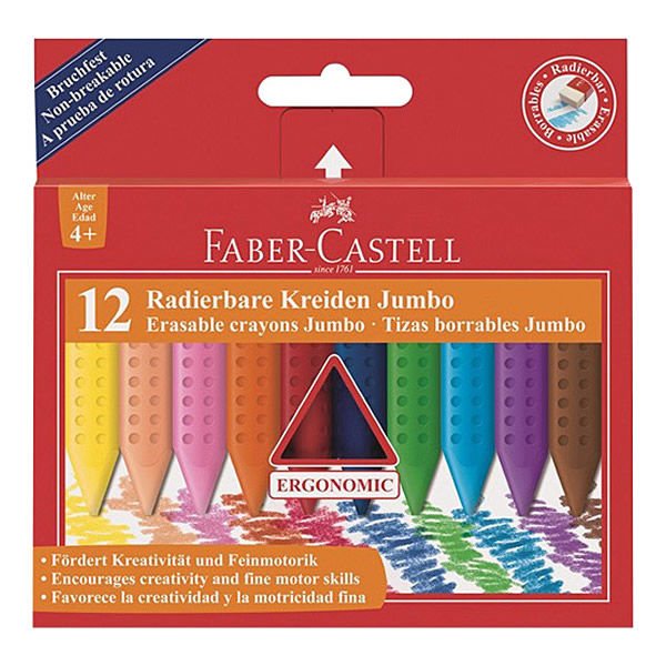 Faber Castell 12 li Grip Jumbo Mum Boya