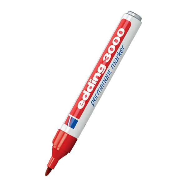 Edding E-3000 Kırmızı Permanent Markör Kalem