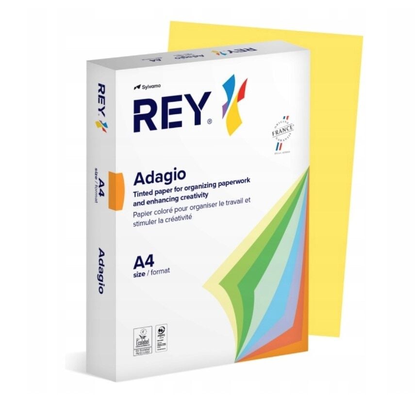 Adagio A4 500 lü 80 Gr Açık Sarı Renkli Kağıt