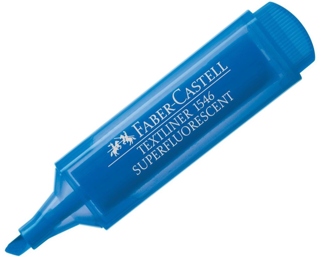 Faber Castell 1546 Mavi Şeffaf Gövde Fosforlu Kalem