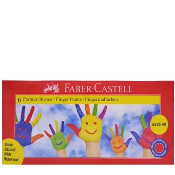 Faber Castell 45 ml 6 lı Parmak Boyası