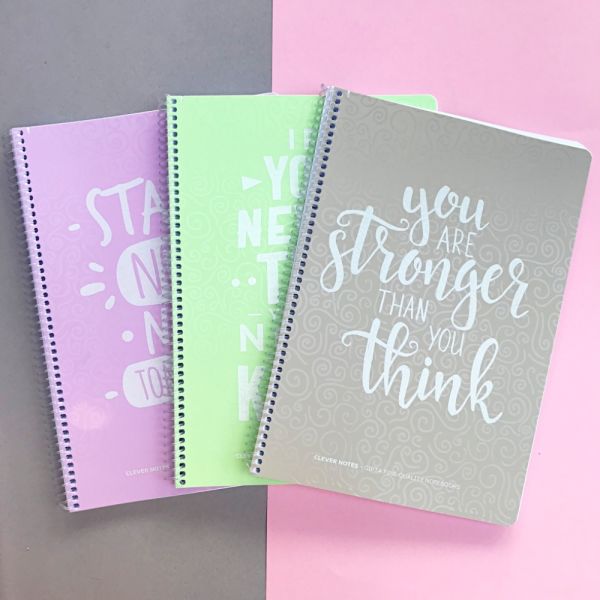 Gıpta Clever Notes A4 80 Yaprak Çizgili Spiralli Plastik Kapaklı Defter