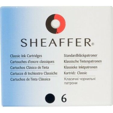 SHEAFFER 6 LI SİYAH DOLMA KALEM KARTUŞU