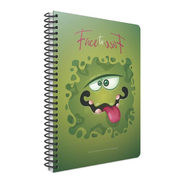 Gıpta Face to Face A4 80 Yaprak Kareli Spiralli Karton Kapaklı Defter