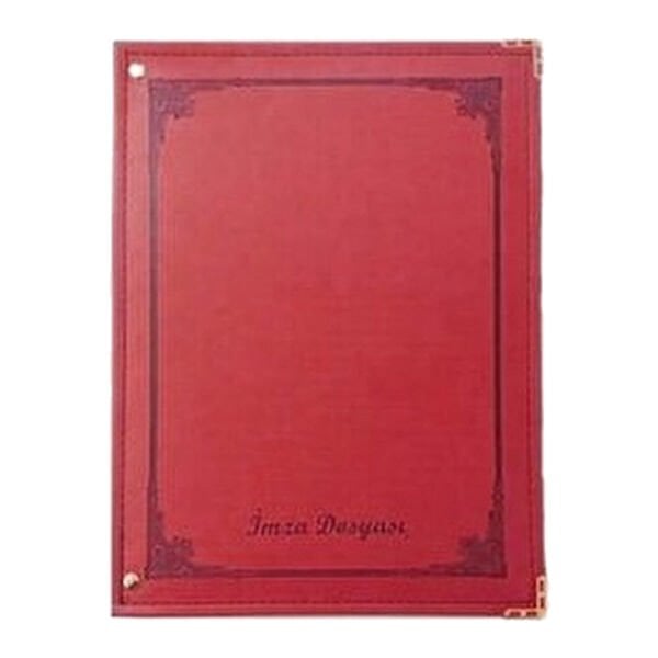 Önder 7102-2 20 Yaprak Termo Deri Kırmızı İmza Dosyası