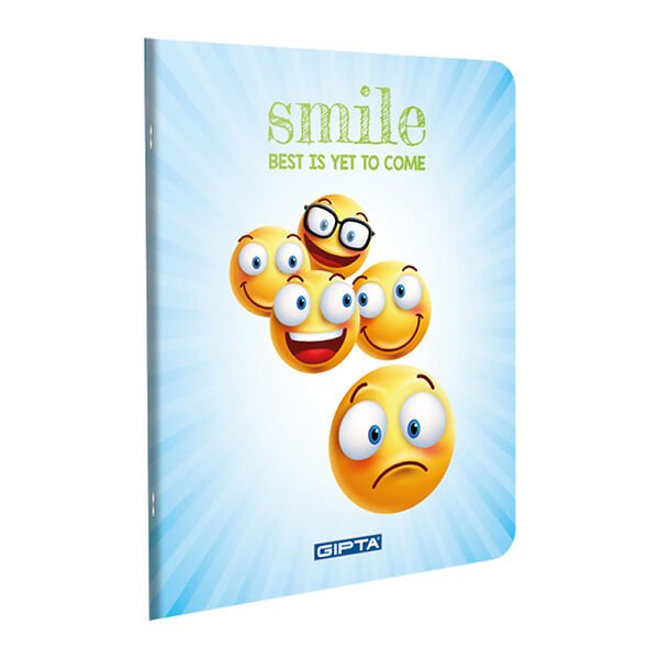 Gıpta Smile A5 100 Yaprak Kareli Dikişli Defter