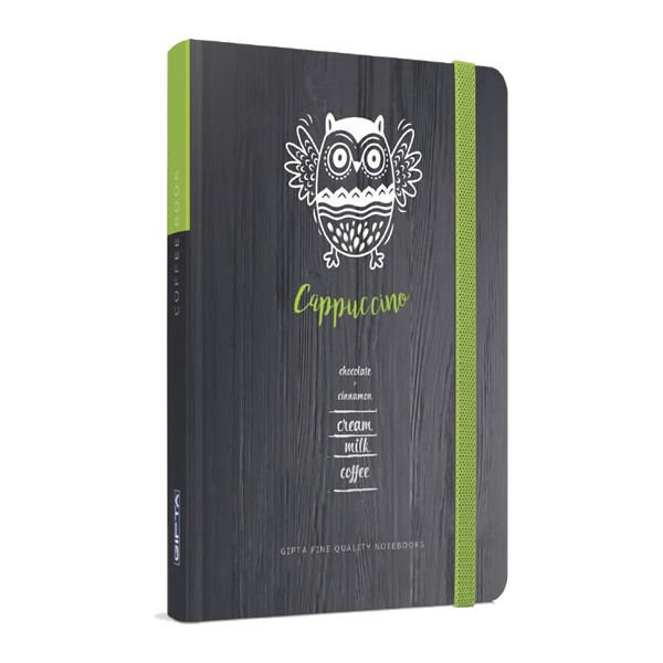 Gıpta Coffee Book 17x24 120 Yaprak Kareli İplik Dikişli Sert Kapak Defter
