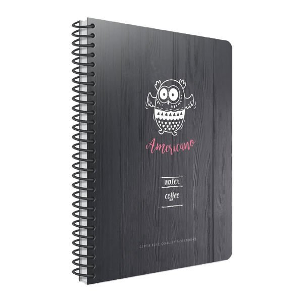 Gıpta Coffee Book A4 80 Yaprak Çizgili Spiralli Karton Kapaklı Defter