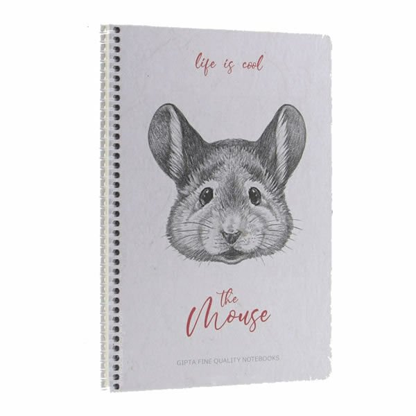 Gıpta Life Is Cool 17x24 120 Yaprak Kareli Spiralli Sert Kapaklı Defter