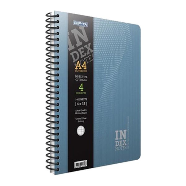 Gıpta Index Notes 17x24 140 Yaprak Çizgili Spiralli Sert Kapak Defter