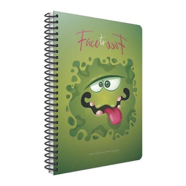 Gıpta Face to Face A4 80 Yaprak Çizgili Spiralli Karton Kapaklı Defter
