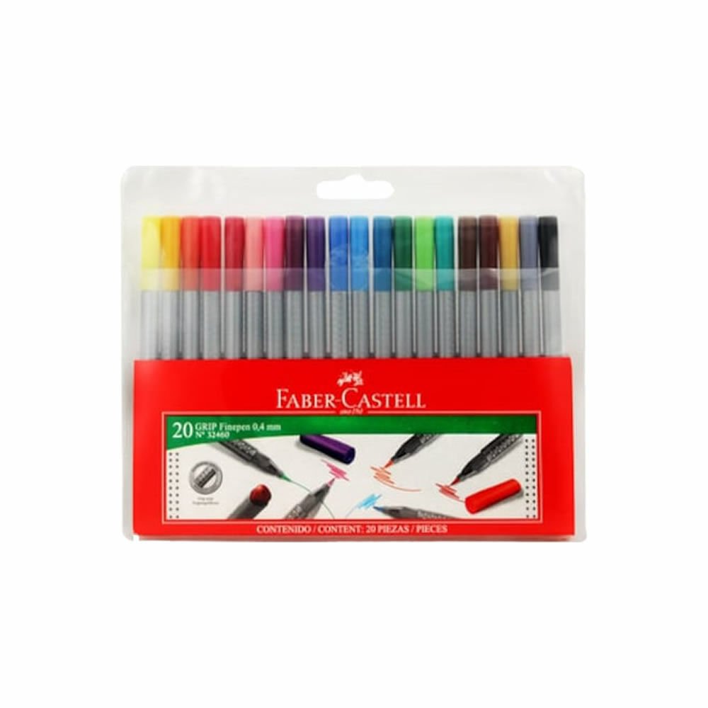 Faber Castell 20 lu Grip Keçeli Kalem