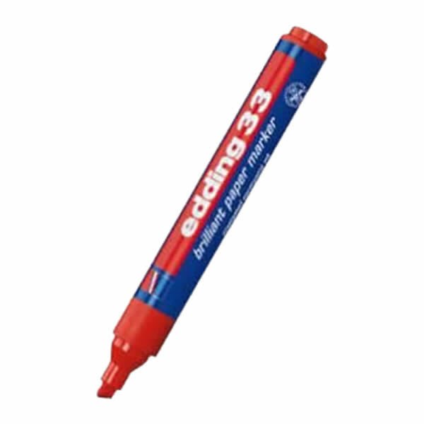 Edding E-33 Kırmızı Pigment Markör Kalem