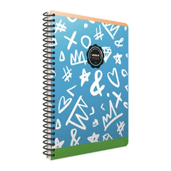 Gıpta Versus A4 80 Yaprak Çizgili Spiralli Karton Kapaklı Defter