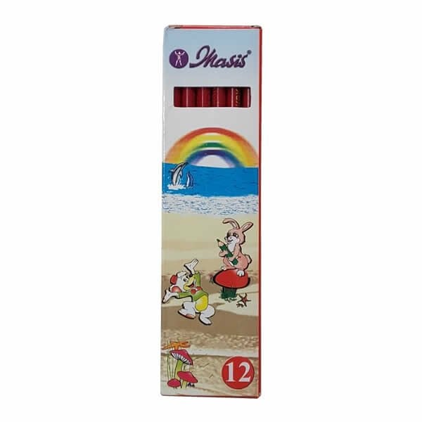Masis 12 li Kırmızı Kurşun Kalem