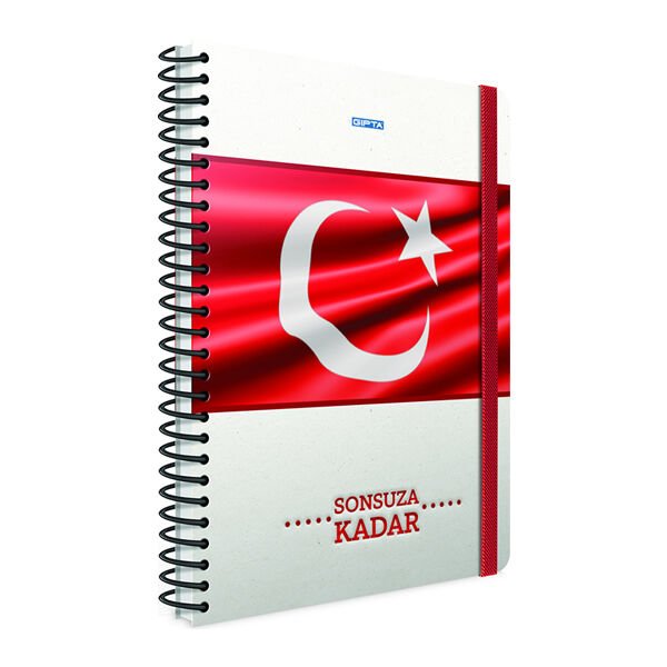 Gıpta Sonsuza Kadar 17x24 120 Yaprak Kareli Sert Kapaklı Defter
