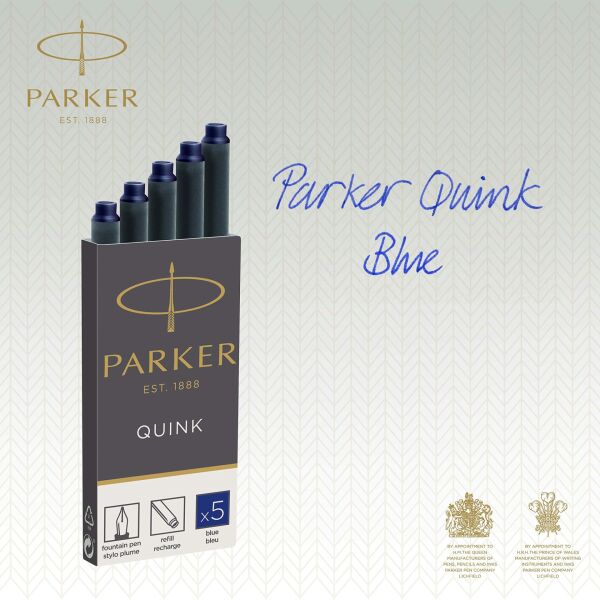 Parker 1950384 Quink 5 li Mavi Kartuş