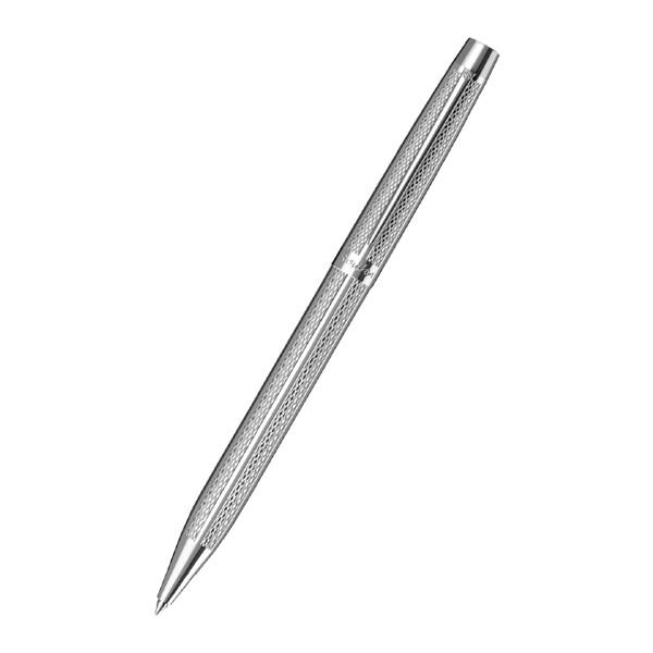 Scrikss 722W Balıksırtı Desenli Krom Tükenmez Kalem