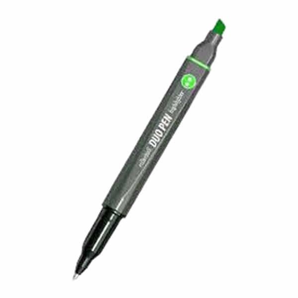 Scrikss Duopen Roller Kalem & Fosforlu Kalem Siyah-Yeşil Seti
